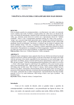 VIOL&Ecirc;NCIA FINANCEIRA E DESAMPARO DOS MAIS