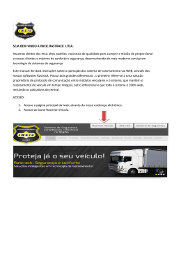 SEJA BEM VINDO A IWEIC RASTRACK LTDA. Atuamos dentro dos