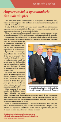 Awaro social, a aposentadoria dos mais sinples