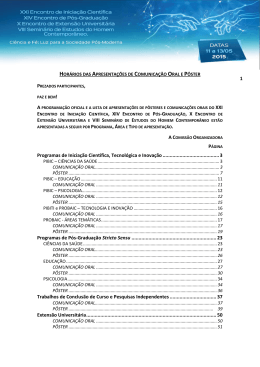 1 Programas de Inicia&ccedil;&atilde;o Cient&iacute;fica, Tecnol&oacute;gica e Inova&ccedil;&atilde;o