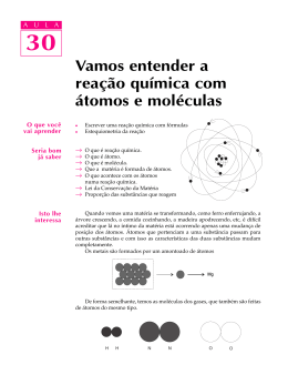 30. Vamos entender a rea&ccedil;&atilde;o qu&iacute;mica com &aacute;tomos e mol&eacute;culas