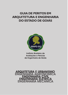 arquitetura e urbanismo engenharia agron&ocirc;mica - ibape-go