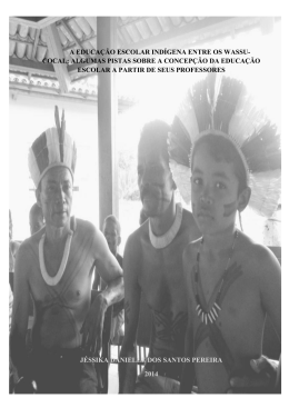 a educa&ccedil;&atilde;o escolar ind&iacute;gena entre os wassu- cocal