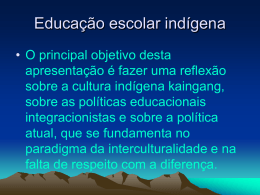 Educação escolar indígena
