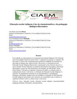 Educa&ccedil;&atilde;o escolar ind&iacute;gena &agrave; luz da etnomatem&aacute;tica e da