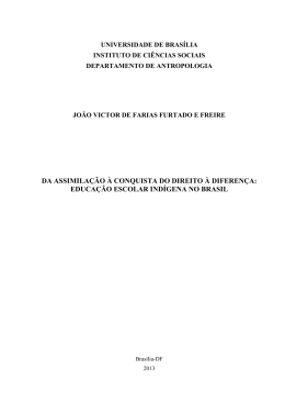 educa&ccedil;&atilde;o escolar ind&iacute;gena no brasil - BDM