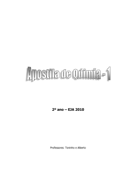 2&ordm; ano &ndash; EJA 2010 - QU&Iacute;MICA