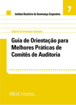 7. Guia de Orienta&ccedil;&atilde;o para Melhores Pr&aacute;ticas de Comit&ecirc;s de