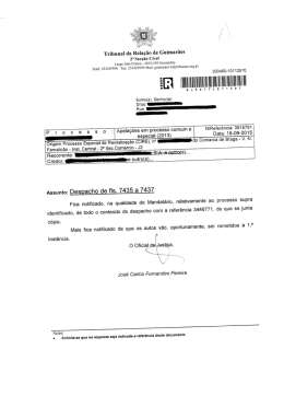 Despacho do Tribunal da Relação de Guimarães