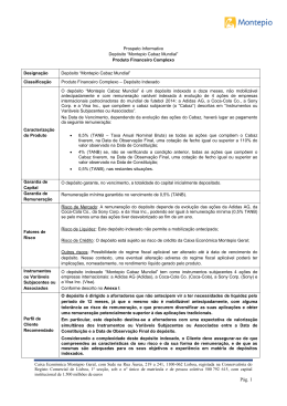 Depósito Indexado Montepio Cabaz Mundial