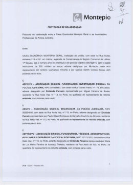 PRoTocoLo DE coLABoRA&Ccedil;&Atilde;o