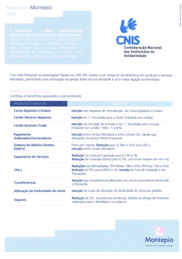 Protocolo Montepio & Cnis