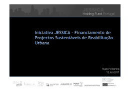 Iniciativa JESSICA – Financiamento de Projectos