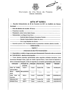 Acta nº 05/2011 - Câmara Municipal Vila Nova de Poiares