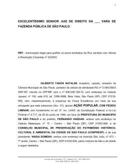 Prezado Senhor, - Gilberto Natalini SP