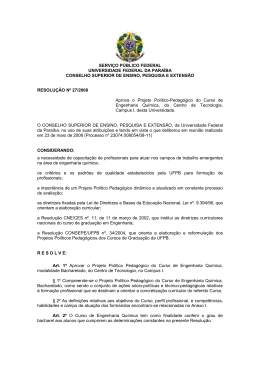 Resolução nº 27/2008 - Universidade Federal da Paraíba