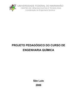 Projeto Pedagógico do curso - Universidade Federal do Maranhão