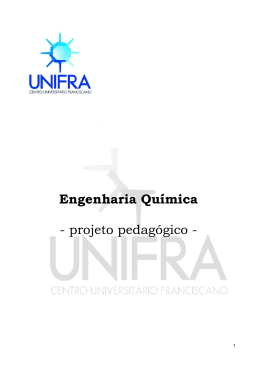 Projeto pedag&oacute;gico do curso de Engenharia Qu&iacute;mica
