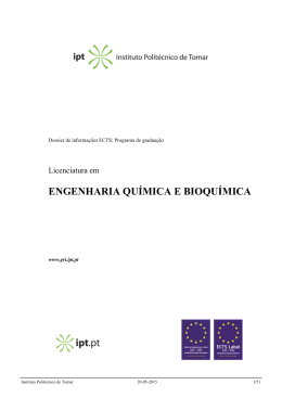 Licenciatura em Engenharia Qu&iacute;mica e Bioqu&iacute;mica