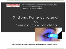 Sindrome de Posner Schlossman - Repositório do Hospital Prof