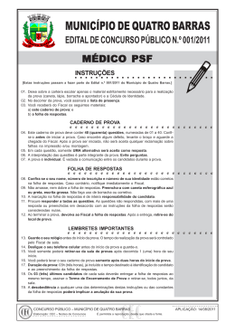 Prova M&eacute;dico PSF