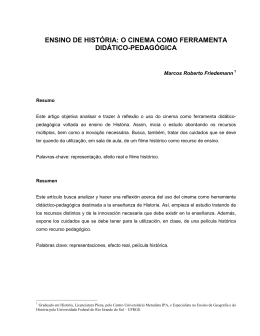 ensino de hist&oacute;ria: o cinema como ferramenta did&aacute;tico