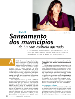 Saneamento dos municípios