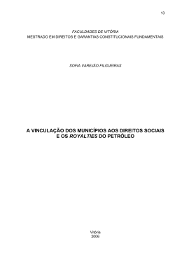 a vincula&ccedil;&atilde;o dos munic&iacute;pios aos direitos sociais e