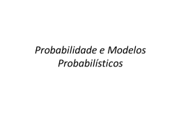 Probabilidade e Modelos Probabilísticos