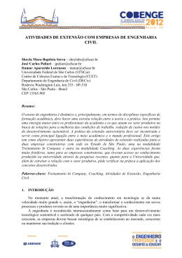atividades de extensão com empresas de engenharia civil