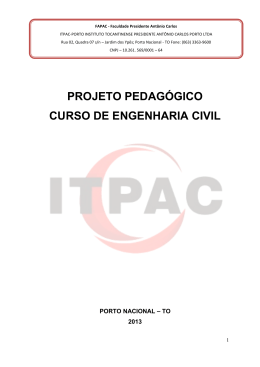 projeto pedag&oacute;gico curso de engenharia civil