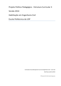 Plano Pol&iacute;tico Pedag&oacute;gico da Engenharia Civil - EC3
