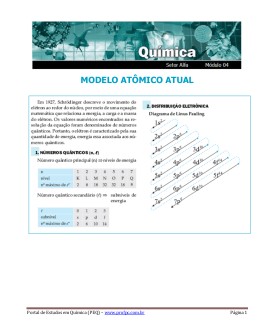 MODELO AT&Ocirc;MICO ATUAL - Portal de Estudos em Qu&iacute;mica