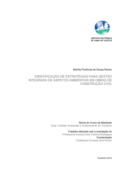 identifica&ccedil;&atilde;o de estrat&eacute;gias para gest&atilde;o integrada de aspetos