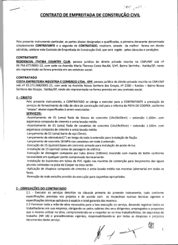 CONTRATO DE EMPREITADA DE CONSTRUQO CIVIL