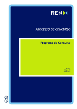 PROCESSO DE CONCURSO - Centro de Informa&ccedil;&atilde;o REN