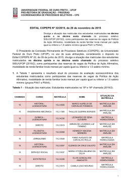 Acesse AQUI o Edital COPEPS N&ordm; 32/2015, que divulga a