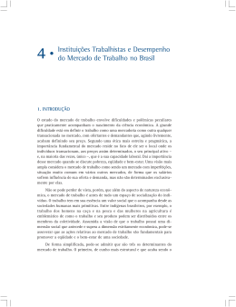 Institui&ccedil;&otilde;es Trabalhistas e Desempenho do Mercado de