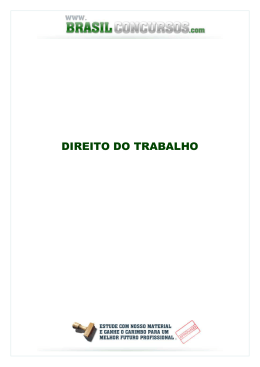 Apostila Direito Trabalho