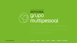 Apresenta&ccedil;&atilde;o do Grupo Multipessoal