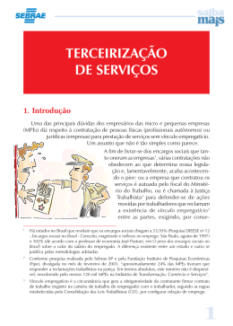 TERCEIRIZA&Ccedil;&Atilde;O DE SERVI&Ccedil;OS