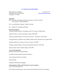 A. Cristina Ferreira-Pinto Bailey Dept. Romance