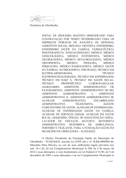edital de processo - Portal da Prefeitura de Uberl&acirc;ndia