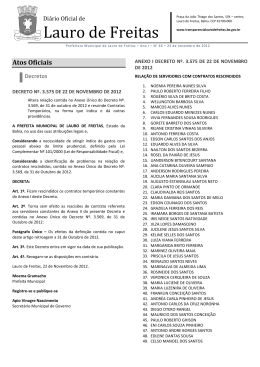 23 de novembro de 2012 - Portal da Transpar&ecirc;ncia da Prefeitura de