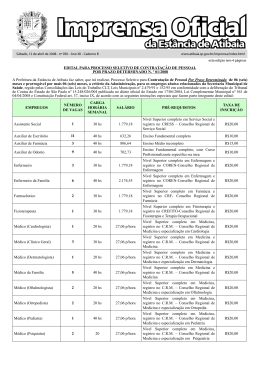 Imprensa Oficial - Prefeitura de Atibaia