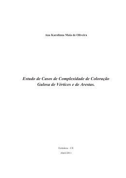 Estudo de Casos de Complexidade de Colora&ccedil;
