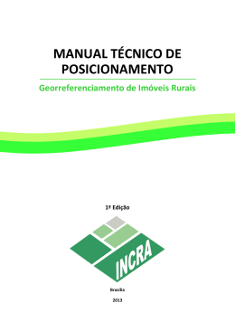 MANUAL TÉCNICO DE POSICIONAMENTO