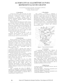 alternativas al&ccedil;or&iacute;tmicas para representa&ccedil;ao de grafos