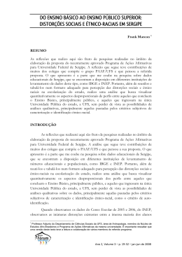 DO ENSINO B&Aacute;SICO AO ENSINO P&Uacute;BLICO SUPERIOR: DISTOR&Ccedil;&Otilde;ES SOCIAIS E