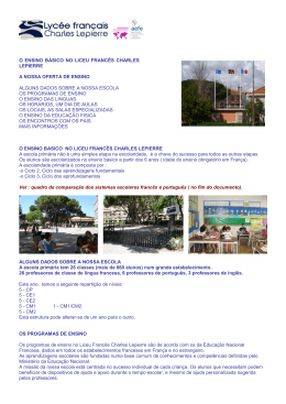 o ensino b&aacute;sico no liceu franc&ecirc;s charles lepierre a